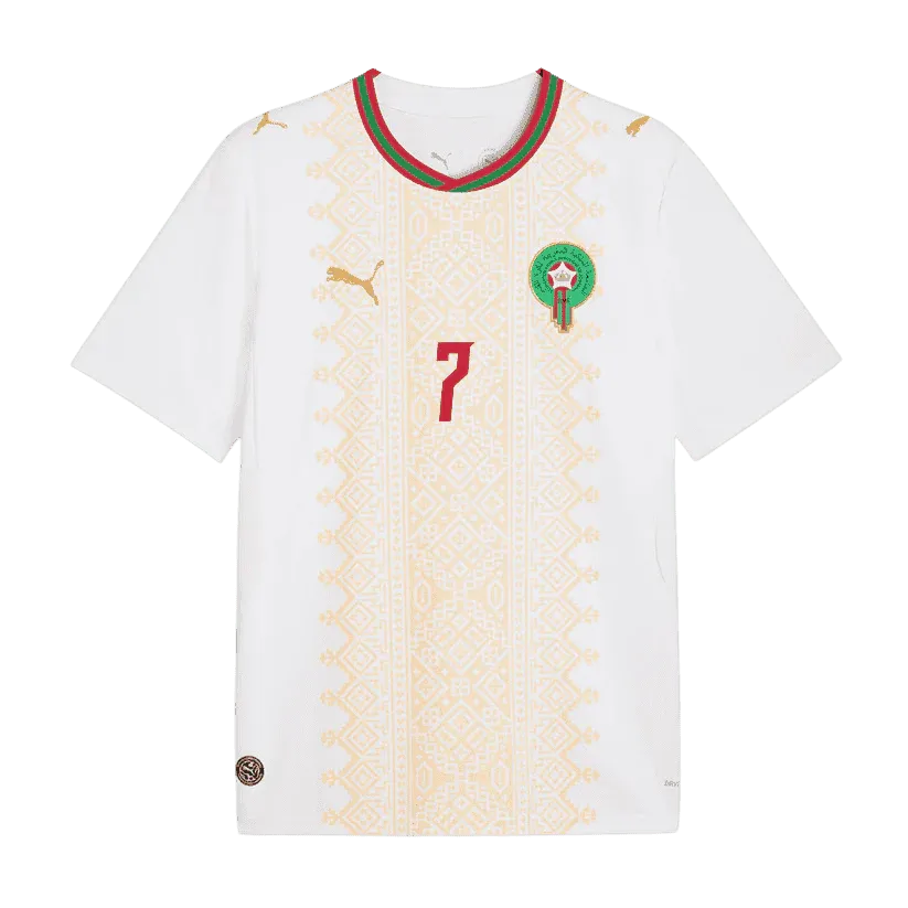 Talbi #7 Morocco World Cup 2026 Away Soccer Jersey