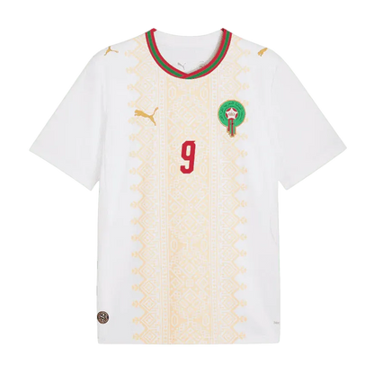 Rahimi #9 Morocco World Cup 2026 Away Soccer Jersey