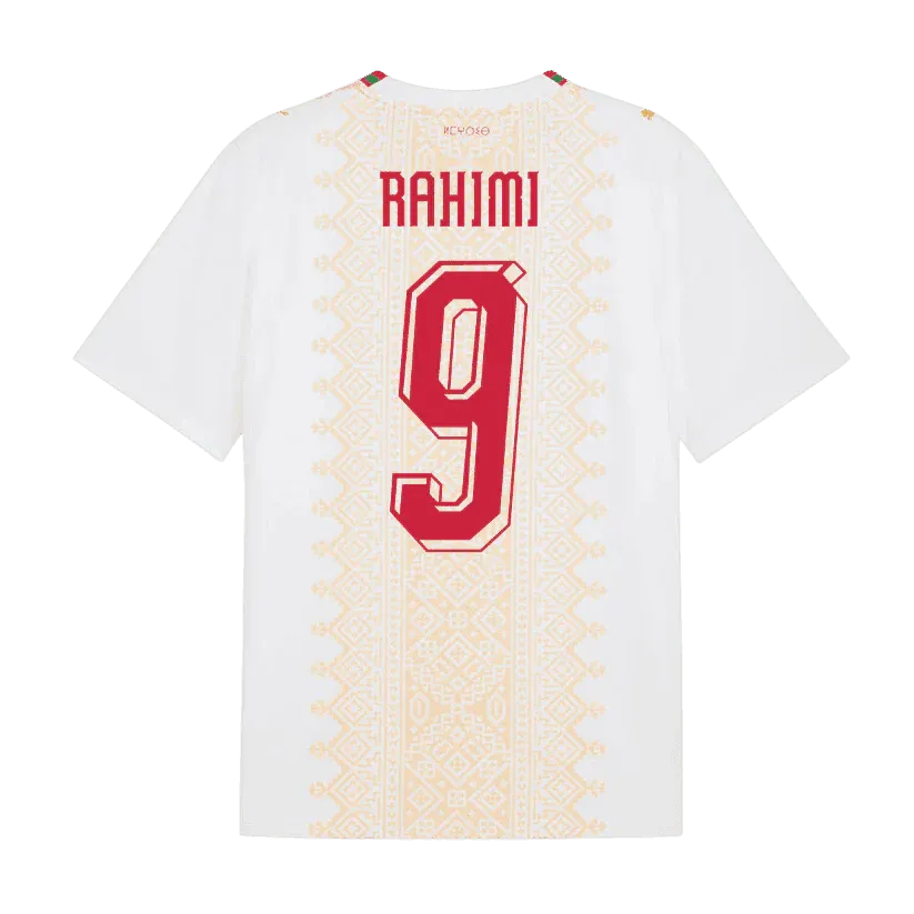 Rahimi #9 Morocco World Cup 2026 Away Soccer Jersey
