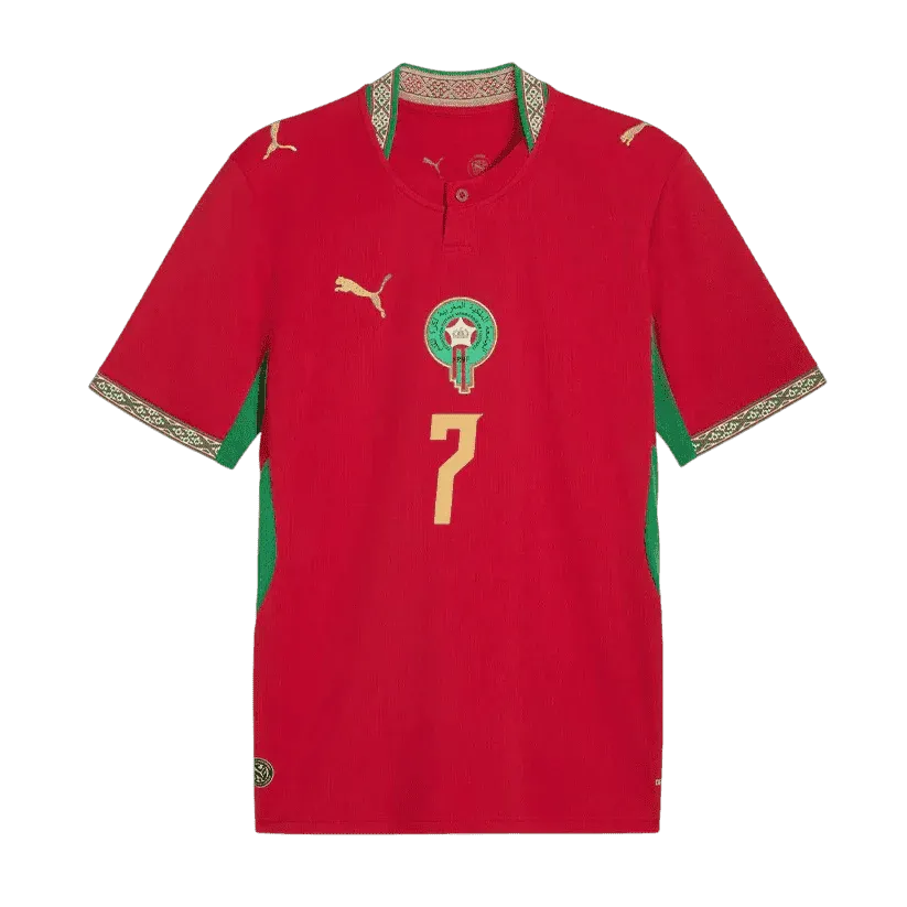 Talbi #7 Morocco World Cup 2026 Home Soccer Jersey