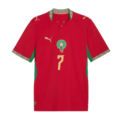 Talbi #7 Morocco World Cup 2026 Home Soccer Jersey