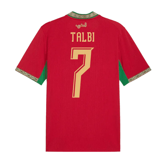 Talbi #7 Morocco World Cup 2026 Home Soccer Jersey