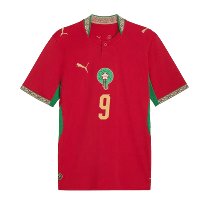 Rahimi #9 Morocco World Cup 2026 Home Soccer Jersey