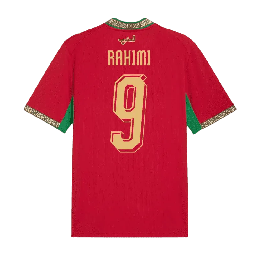 Rahimi #9 Morocco World Cup 2026 Home Soccer Jersey