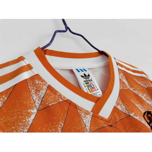 Camiseta retro de fútbol de los Países Bajos de 1988