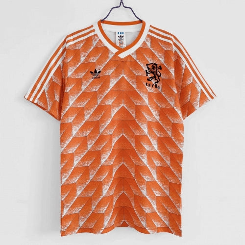 Camiseta retro de fútbol de los Países Bajos de 1988