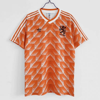 Camiseta retro de fútbol de los Países Bajos de 1988
