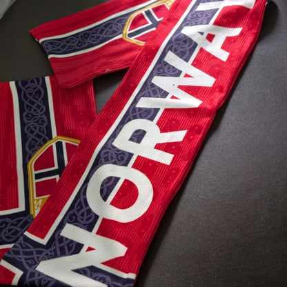 Écharpe Norvège rouge