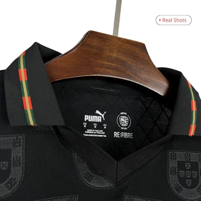 Camiseta de fútbol de manga larga Pantera Negra de Portugal 2026