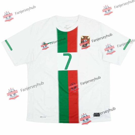 Ronaldo #7 Seleção das Quinas 2010 Away Retro Football Jersey