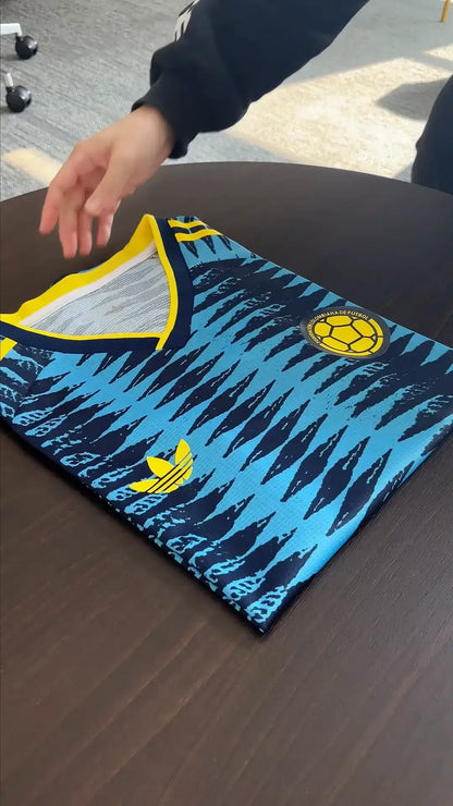 Camiseta de fútbol de visitante de Colombia, versión jugador, Copa Mundial 2026