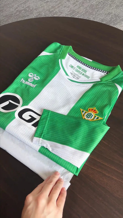 Camiseta de fútbol local del Real Betis 2025/26 de manga larga