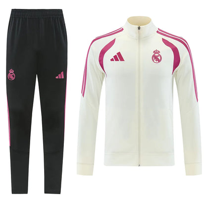 Real Madrid 1/4 Zip Tracksuit 2026/27 White