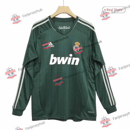 Ronaldo #7 Los Blancos Camiseta Retro de Manga Larga Tercera Equipación Visitante 2012/13