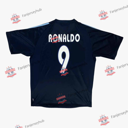 Ronaldo #9 Los Blancos 2003/04 Away Retro Football Jersey