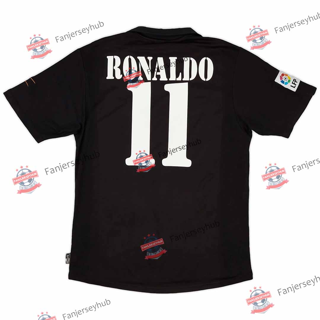 Ronaldo #11 Retro 2002/03 Los Blancos Away Jersey