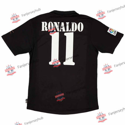 Ronaldo #11 Retro 2002/03 Los Blancos Away Jersey