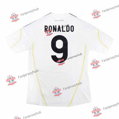 Camiseta de fútbol retro de Ronaldo #9 Los Blancos 2009/10
