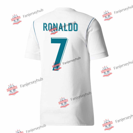 RONALDO #7 Retro 2017/18 Los Blancos Home Soccer Jersey