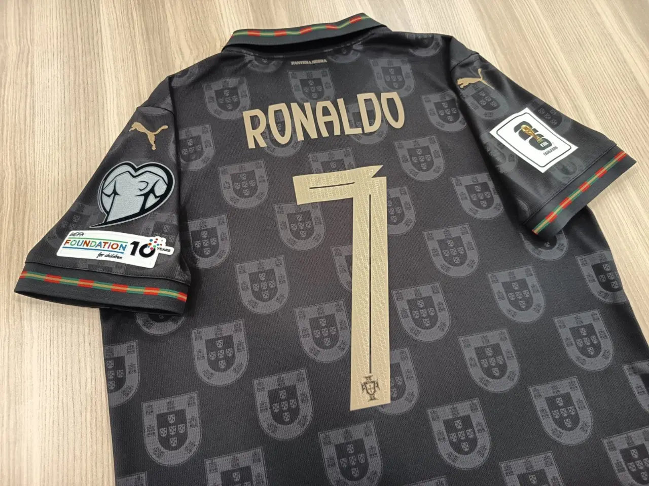 RONALDO #7 Portugal Special Edition Pantera Negra Jersey 2026 World Cup With Patch