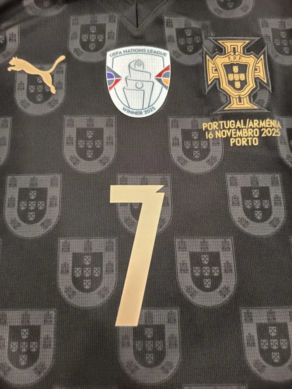RONALDO #7 Portugal Special Edition Pantera Negra Jersey 2026 World Cup With Patch
