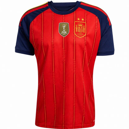 Maillot "La Roja" Domicile Vainqueur Coupe du Monde 2026 Sans Logo