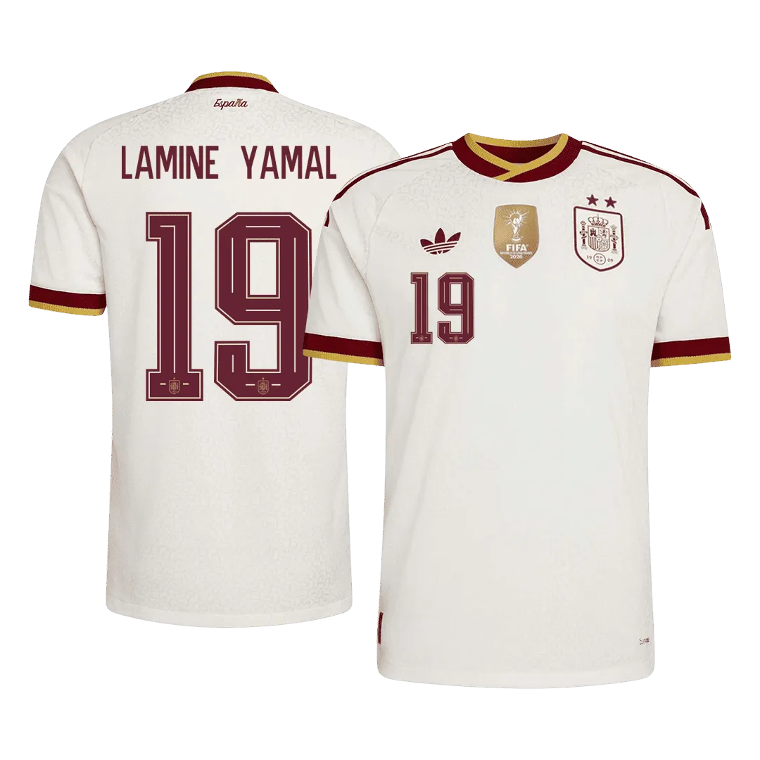 LAMINE YAMAL #19 Spain Away Player Version Winner Jersey 2026 World Cup
