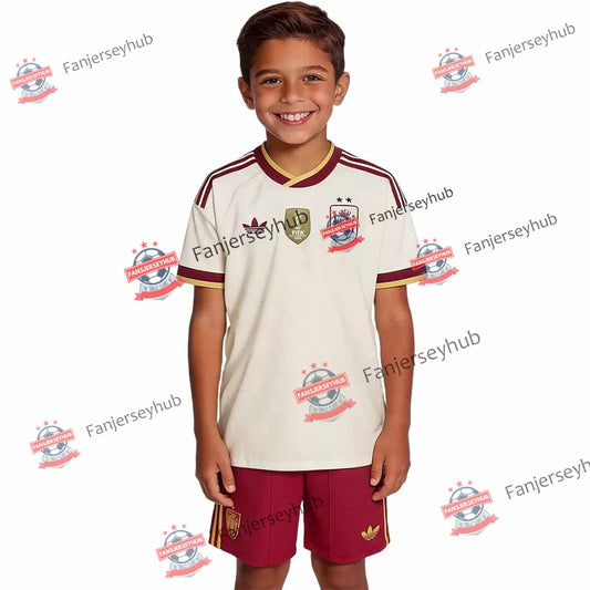 La Roja Kid's Away Soccer Kit - Winner Jersey+Shorts 2026