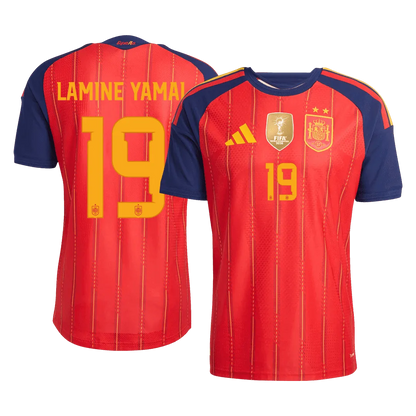 LAMINE YAMAL #19 Spain Home Player Version Winner Jersey 2026 World Cup