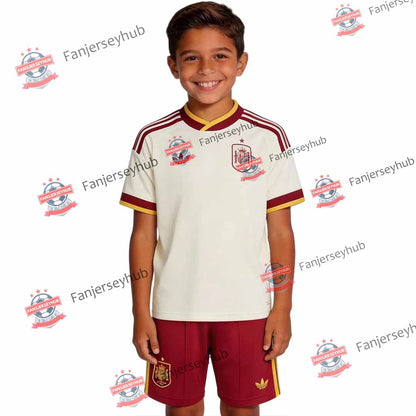 La Roja Kid's Away Soccer Kit - Jersey+Shorts 2026