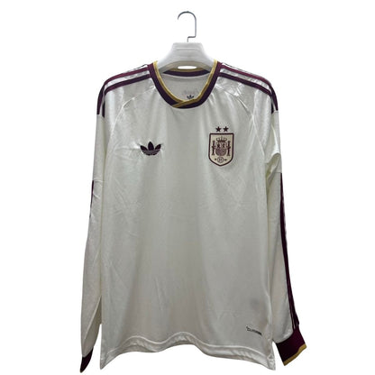 Maillot de football extérieur Espagne Coupe du Monde 2026 Manches Longues