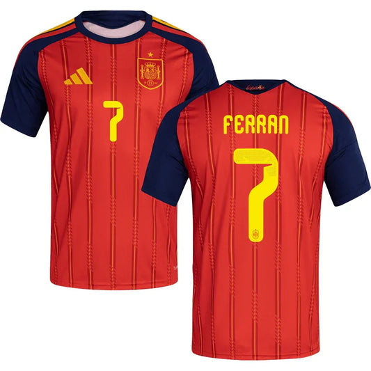 Ferran #7 Spain Home Soccer Jersey 2026 World Cup