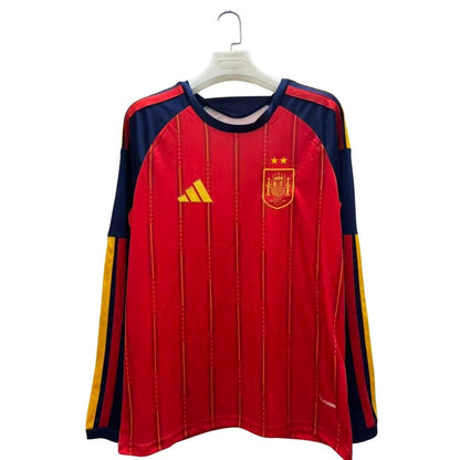 Camiseta de fútbol de manga larga de la selección española de fútbol de la Copa Mundial 2026