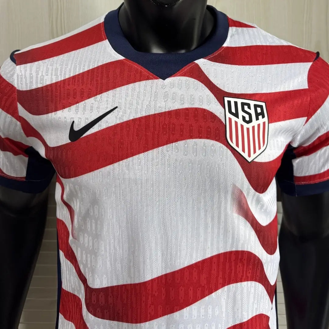 USMNT USA Outlaws Versión Jugador Camiseta Local Fútbol Mundial 2026 Rayas
